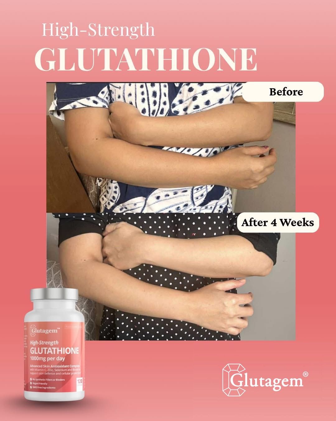 Glutagem Glutathione 120 Capsules